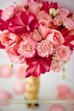 Bouquet rose foncé 3