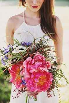 Bouquet rose foncé 4