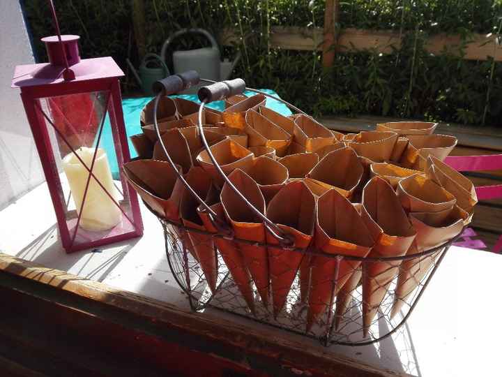 Les cornets de grains de lavande