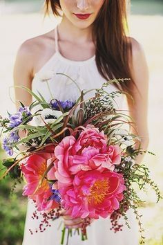 Bouquet rose foncé 4