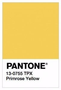 Pantone Primerose yellow