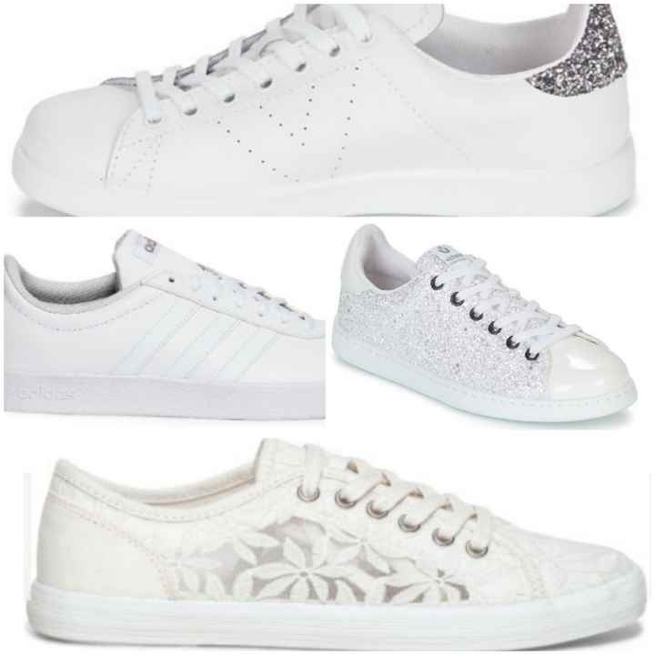 Baskets blanches mariage - 1