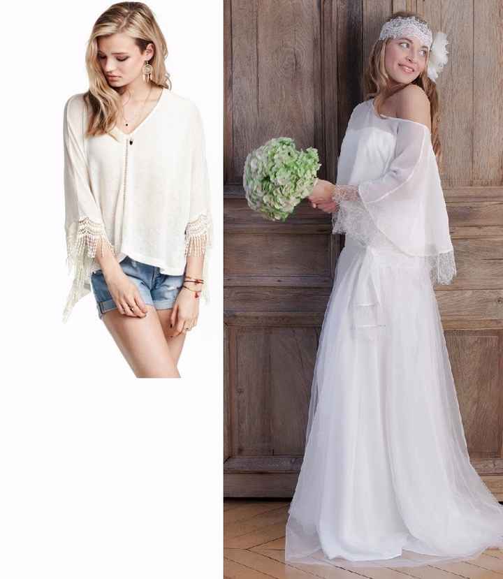 Poncho de gauche pour un esprit comme la photo de droite