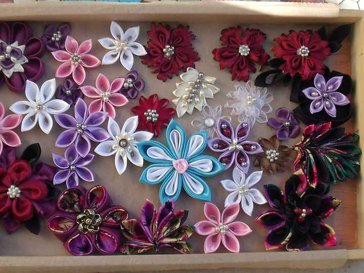 Idées diy : les fleurs kanzashi - 2
