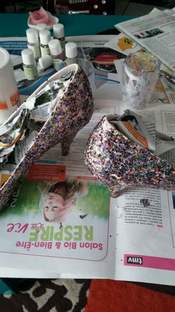 Diy escarpins paillettes - 2
