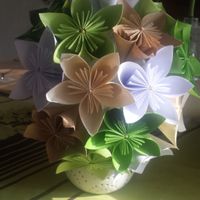 Fleur papier et centre de table - 1