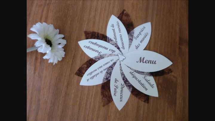 Diy menu fleur - 1