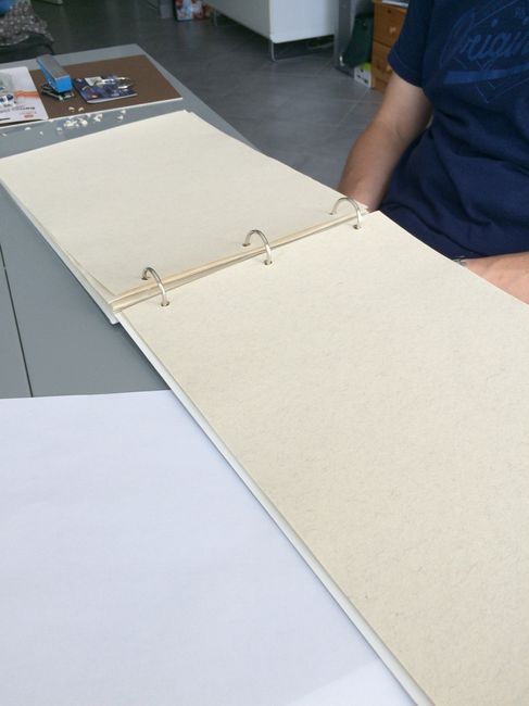 Fabrication livre d'or: check! - 2