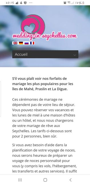 On va se marier au Seychelles - 1