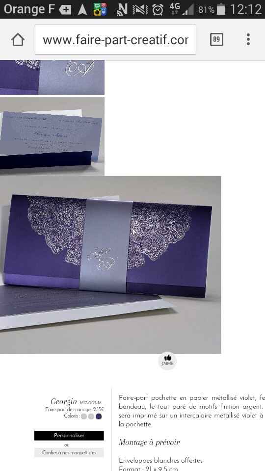 Vos avis sur ces faire part svp :) - 2