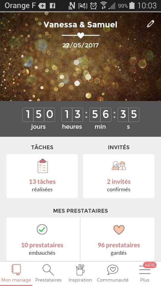 Les marié(e)s du 27 mai 2017 : -150jours! !! - 1