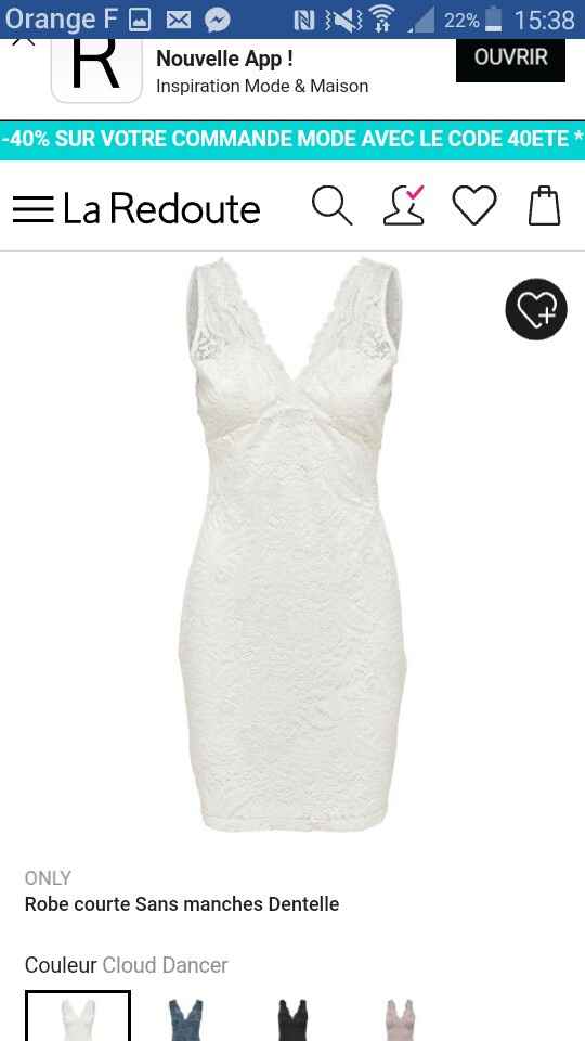 A 9 jours du mariage j'ai trouvé ma robe pour la mairie lol - 1