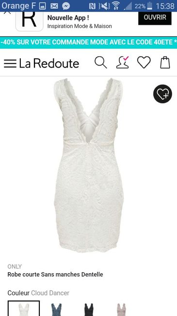 A 9 jours du mariage j'ai trouvé ma robe pour la mairie lol - 2