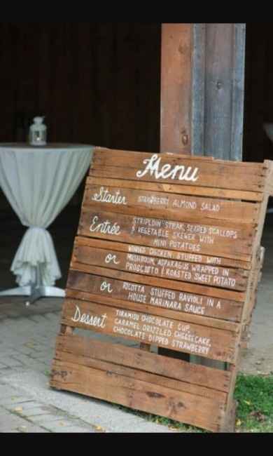 menu entrée resto