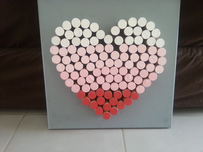 Nos tableaux coeurs en bouchons en liège - 2