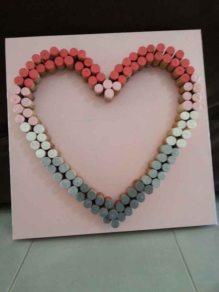 Nos tableaux coeurs en bouchons en liège - 1
