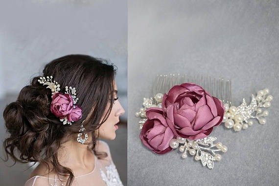 Coiffure de mariée avec fleurs 5