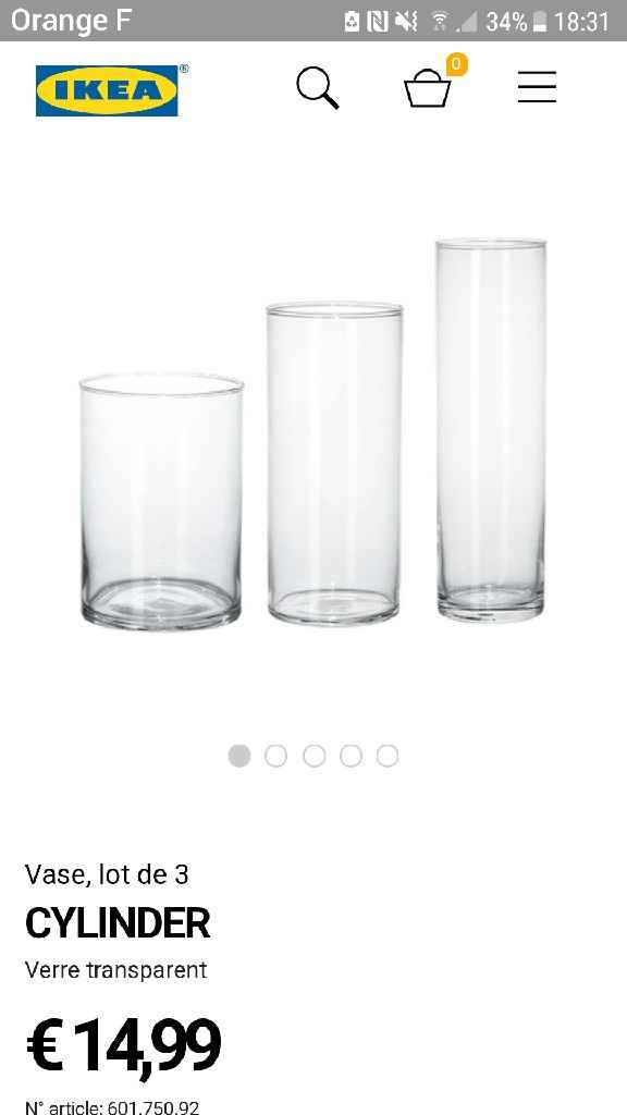 Achats de nos vases - 1