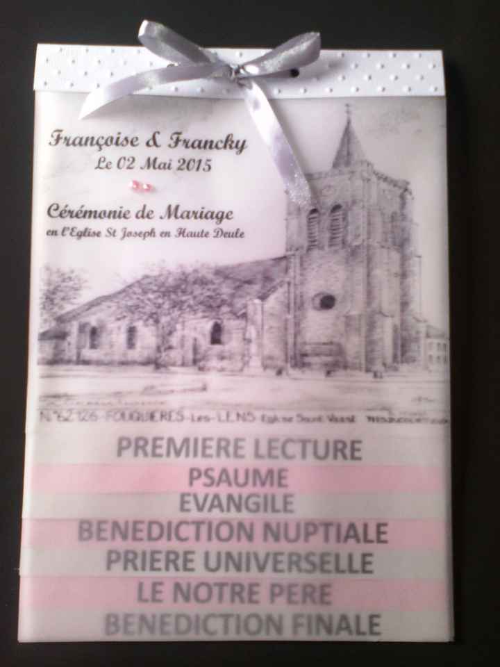 Notre livret de messe