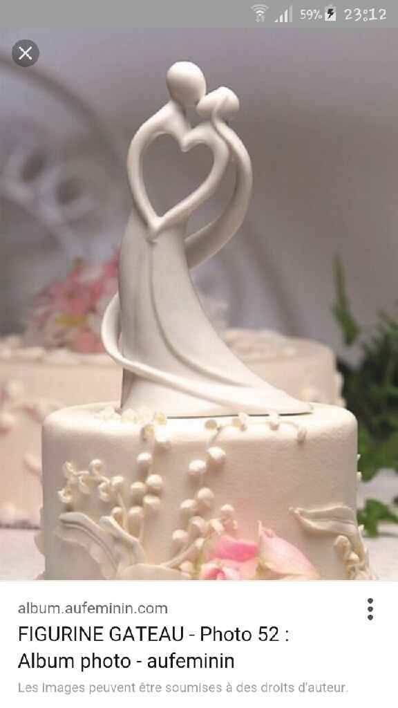 Figurine pour gâteau de mariage - 1