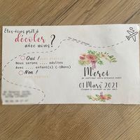 Faire-part maison / premier test - 2