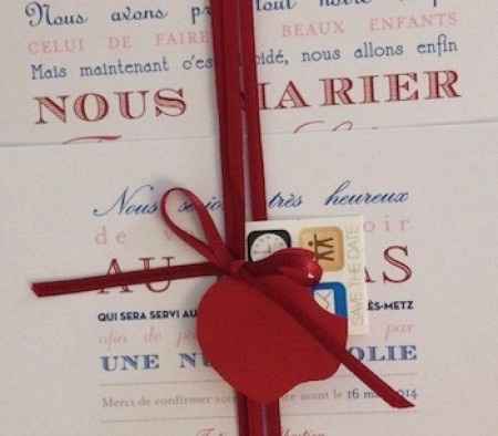 Zoom sur le faire-part