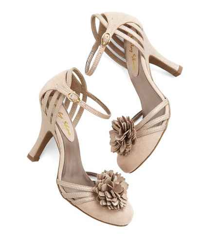 chaussures de mariage crème/ivoire