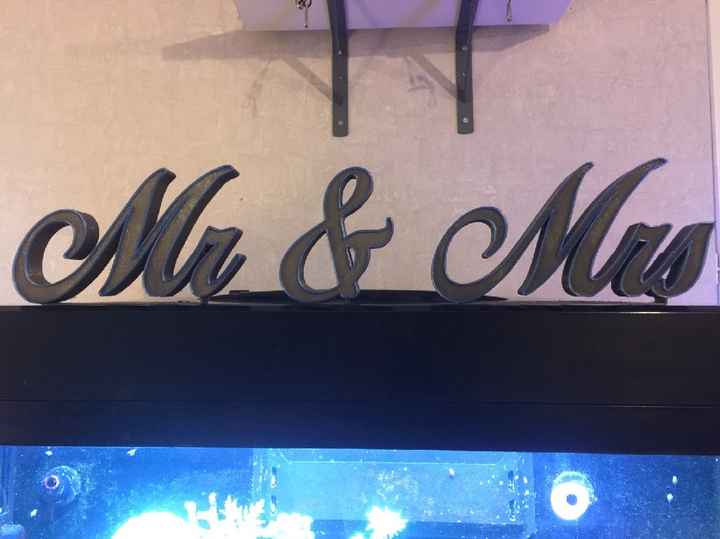 Dernier diy réalisé.... Mr & Mrs - 2