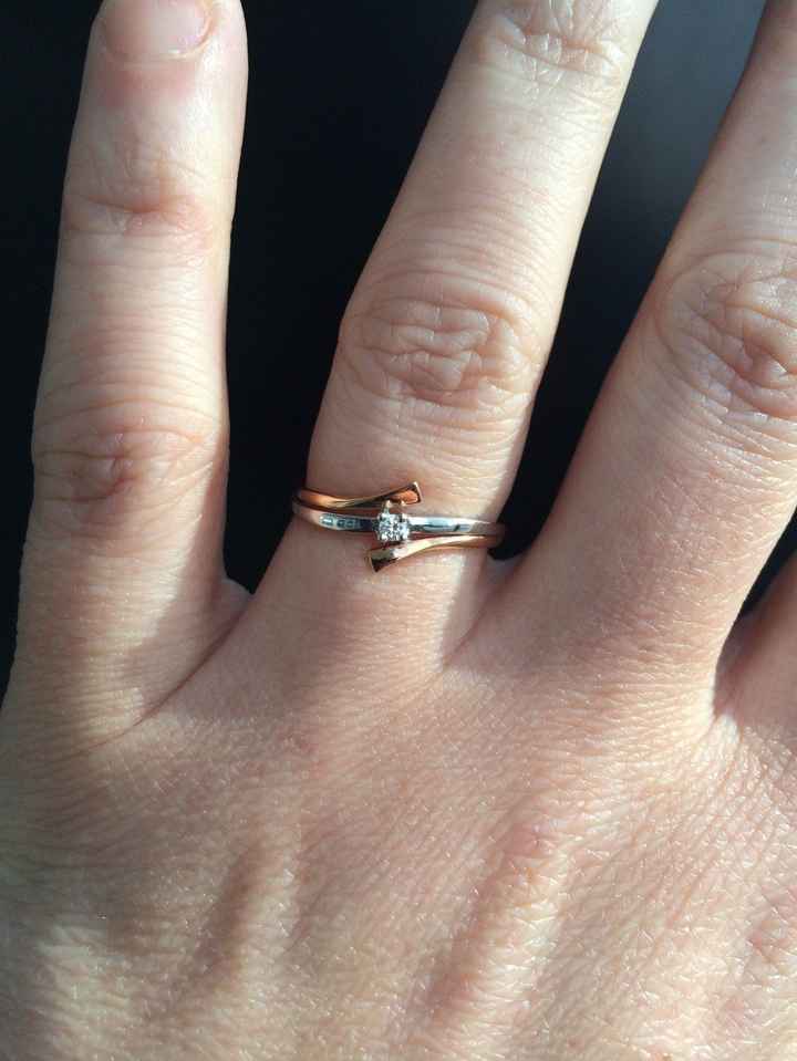 Ma bague de fiançailles, le jour de la demande