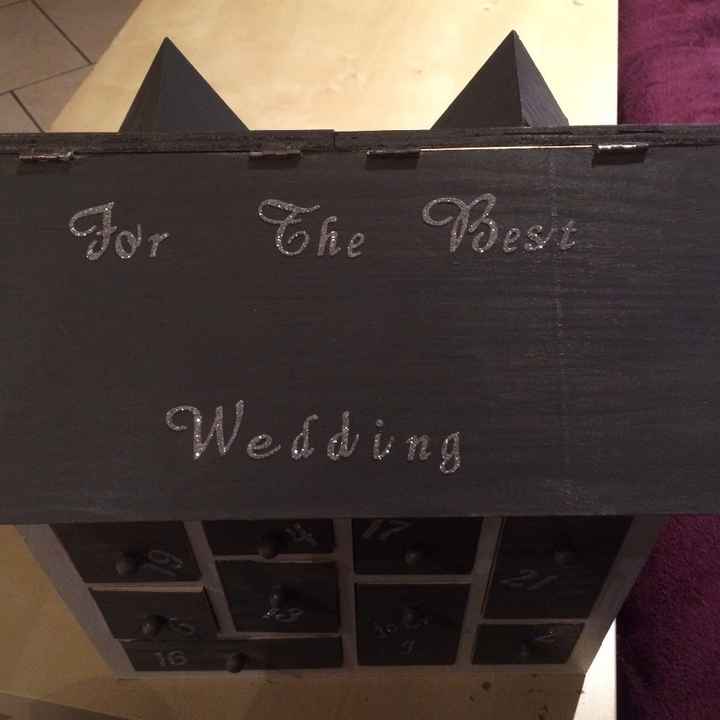 Maison calendrier de l'avent du mariage !