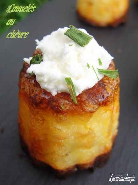 Mini canelé au chèvre