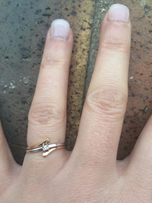 Ma bague de fiançailles 1 an après...