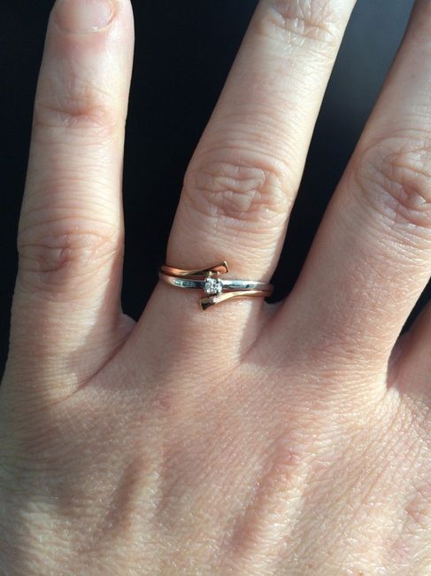 Ma bague de fiançailles, le jour de la demande