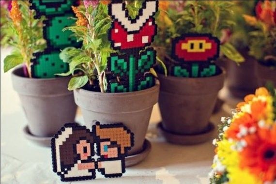Perles Hama : Mario touch
