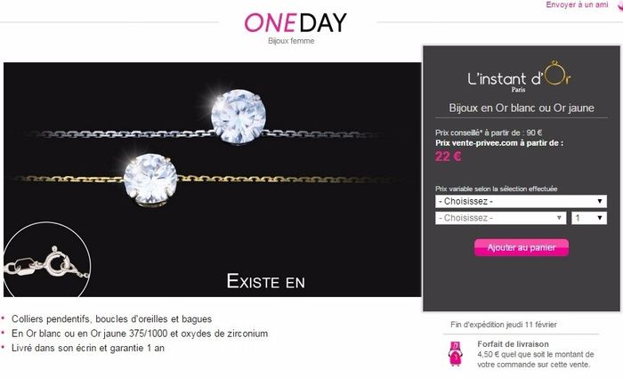 Je l'ai pris en or blanc