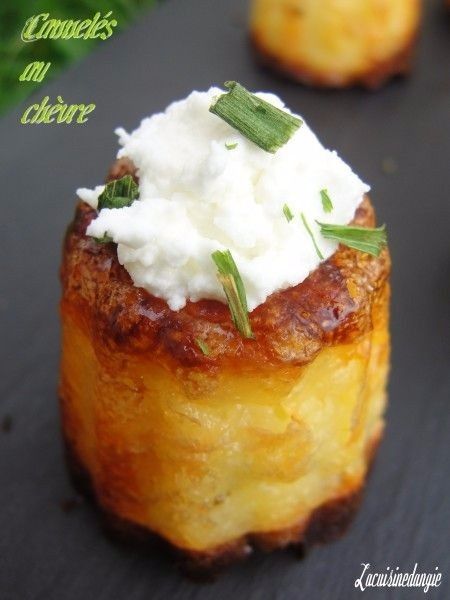 Mini canelé au chèvre