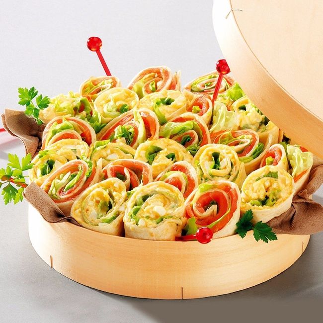 Pagnote wraps saumon / mimosa (chez Flunch)