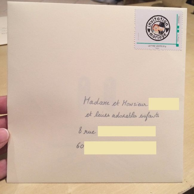 Enveloppe faire-part