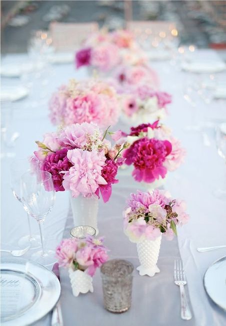Idées mariage Gris et rose 2