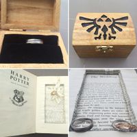 Nos porte-alliances "geek mode" (Zelda pour Monsieur, Harry Potter pour Madame)