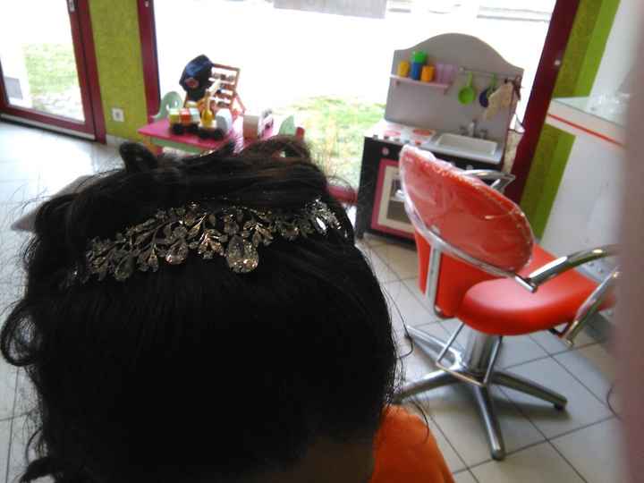 Placement peu ordinaire pour une tiare