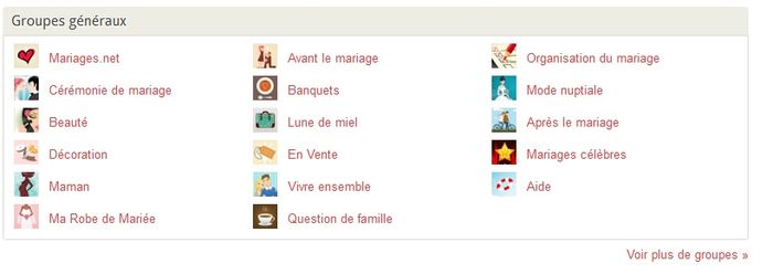 Tous les forums de Mariages.net