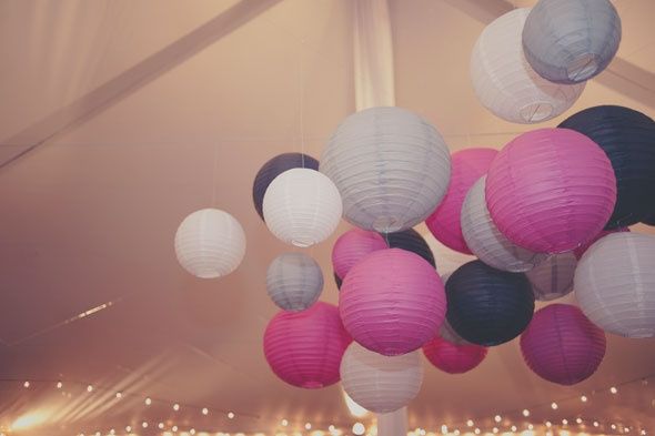 Mariage gris et fushia
