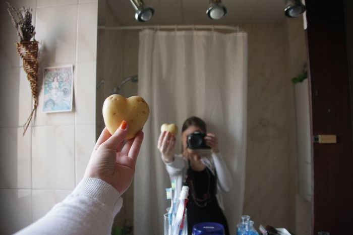 J'ai acheté une patate en forme de coeur !