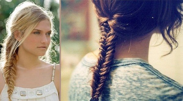 Une tresse poisson comme coiffure de mariée