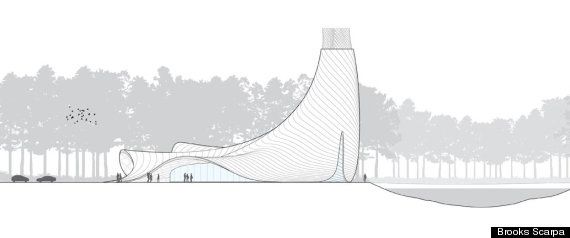 Une église en forme de robe de mariée