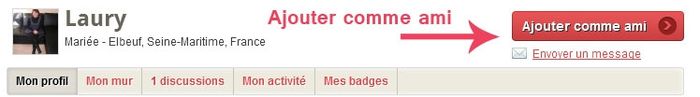 Ajouter des personnes en ami