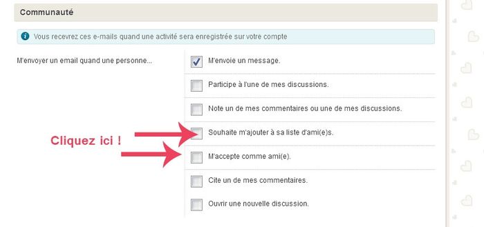 Configurez vos préférences