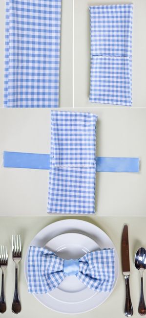 Idée pliage de serviette