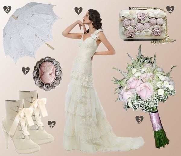 Look romantique et vintage